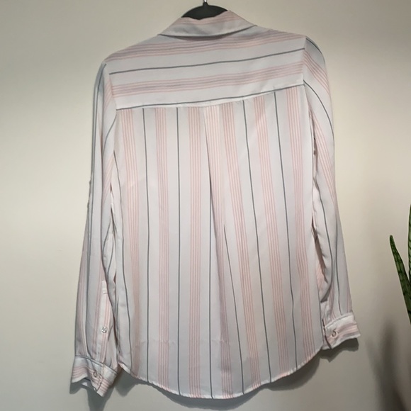 New York & Company Striped Collared Button Down - Picture 9 of 15
